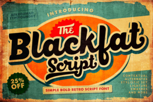 Blackfat Script: Where Bold Typography Meets Flowing Expression